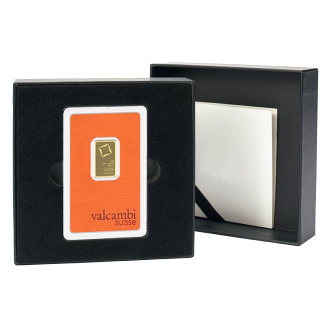 Cutie prezentare pentru lingouri de aur