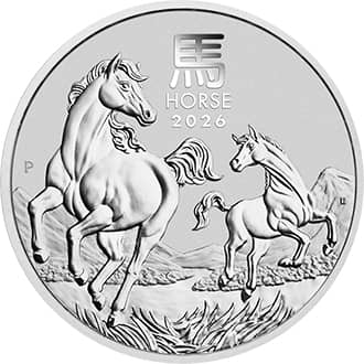 Moneda argint 5 oz Anul Calului (Lunar III Horse) 2026 Australia
