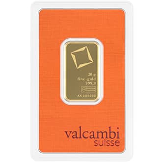 Lingou aur 20 grame Valcambi 999.9 Elvetia