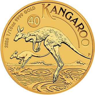 Moneda aur Kangaroo (Cangur Australian) 1/10 oz Australia 2026
